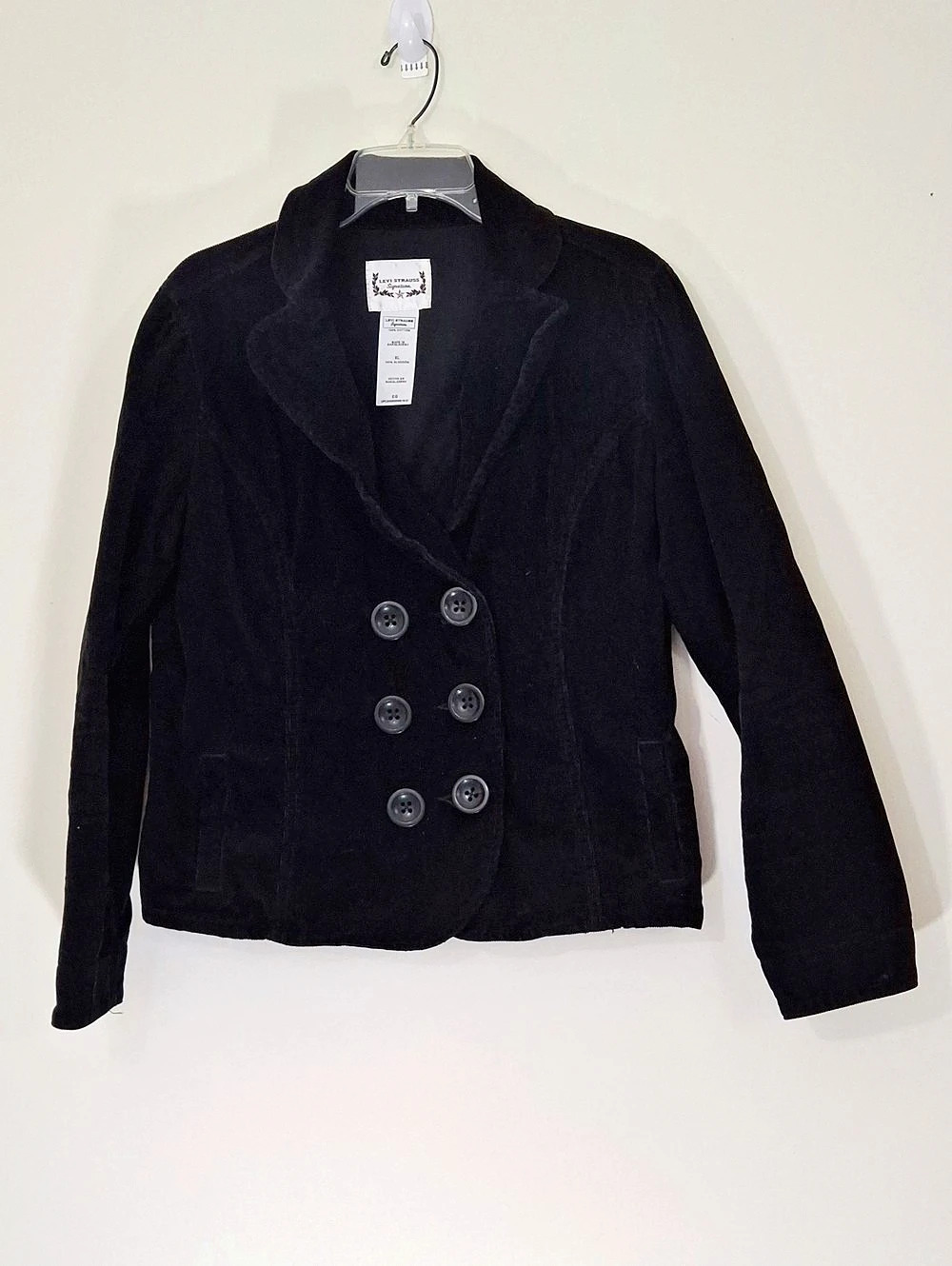 Levi Strauss Signature Corduroy Blazer in Black Size XL